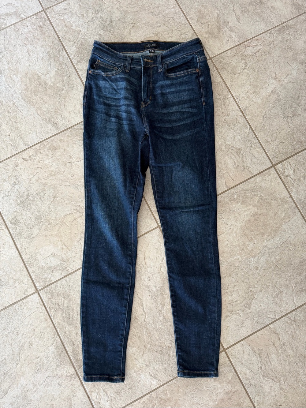 Judy Blue Dark Wash Skinny Jean Size 5/27